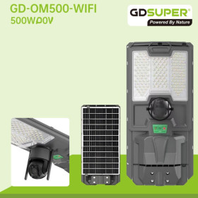 ΗΛΙΑΚΟΣ ΠΡΟΒΟΛΕΑΣ ΔΡΟΜΟΥ 500W ΜΕ ΕΝΣΩΜΑΤΩΜΕΝΗ ΚΑΜΕΡΑ ΑΣΦΑΛΕΙΑΣ GD-OM500-WIFI