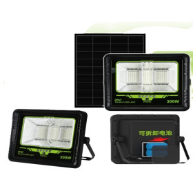 LED ΣΤΕΓΑΝΟΣ ΗΛΙΑΚΟΣ ΠΡΟΒΟΛΕΑΣ 300W ΨΥΧΡΟ ΛΕΥΚΟ 7500K ΜΕ ΤΗΛΕΧΕΙΡΙΣΤΗΡΙΟ GD-300L