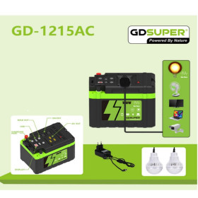 ΦΟΡΗΤΟ ΣΥΣΤΗΜΑ ΑΠΟΘΗΚΕΥΣΗΣ ΕΝΕΡΓΕΙΑΣ 100W AC 12V GD-1215AC