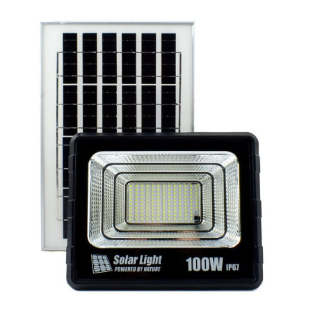 ΣΤΕΓΑΝΟΣ ΗΛΙΑΚΟΣ ΠΡΟΒΟΛΕΑΣ LED ΨΥΧΡΟ ΦΩΣ 100W/6500K ΙΠ67 GD-100H