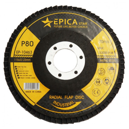 ΔΙΣΚΟΣ P80 115x22.23mm 10τμχ  EP-10463