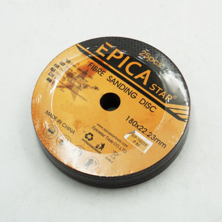 ΓΥΑΛΟΧΑΡΤΟ ΔΙΣΚΟΣ P80 180x22.23mm 1ΤΜΧ EPICA STAR TO-EP-10228