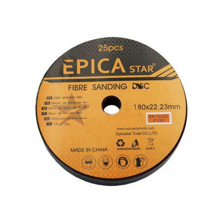 ΓΥΑΛΟΧΑΡΤΟ ΔΙΣΚΟΣ P120 180x22.23mm 1ΤΜΧ EP-10229