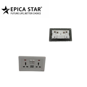 ΔΙΠΛΗ ΠΡΙΖΑ ΜΕ 2 ΘΥΡΕΣ USB EP-50762
