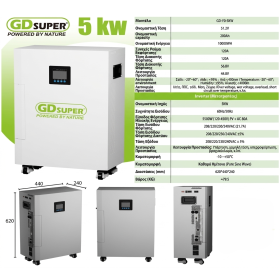 ΥΒΡΙΔΙΚΟ ΣΥΣΤΗΜΑ ΑΠΟΘΗΚΕΥΣΗΣ ΕΝΕΡΓΕΙΑΣ GD-5KW