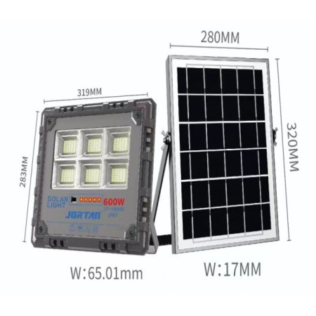 ΗΛΙΑΚΟΣ ΠΡΟΒΟΛΕΑΣ JORTAN 600W JT-18600-XM600W