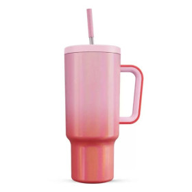 ΘΕΡΜΟΣ TUMBLER ΑΝΟΞΕΙΔΩΤΟ 1.2lt ΜΕ ΚΑΛΑΜΑΚΙ & ΛΑΒΗ TY-05089