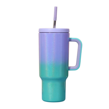 ΘΕΡΜΟΣ TUMBLER ΑΝΟΞΕΙΔΩΤΟ 1.2lt ΜΕ ΚΑΛΑΜΑΚΙ & ΛΑΒΗ TY-05091