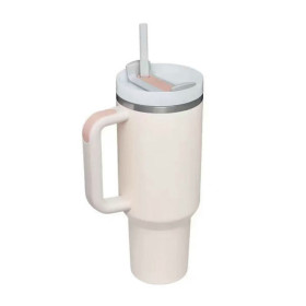 ΘΕΡΜΟΣ TUMBLER ΑΝΟΞΕΙΔΩΤΟ 1.2lt ΜΕ ΚΑΛΑΜΑΚΙ & ΛΑΒΗ TY-05096