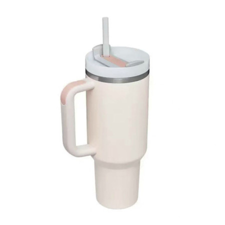 ΘΕΡΜΟΣ TUMBLER ΑΝΟΞΕΙΔΩΤΟ 1.2lt ΜΕ ΚΑΛΑΜΑΚΙ & ΛΑΒΗ TY-05096