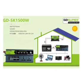 ΜΕΤΑΤΡΟΠΕΑΣ ΡΕΥΜΑΤΟΣ 1500W PLUG-IN GD-SK1500W