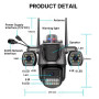ΕΞΥΠΝΗ ΑΣΥΡΜΑΤΗ ΚΑΜΕΡΑ AI MULTI-LENS 360WIFI XY-07145